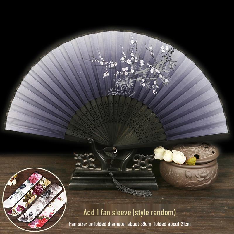 Ancient Chinese Hanfu Folding Fan - Classical Dance & Summer Accessory for Women