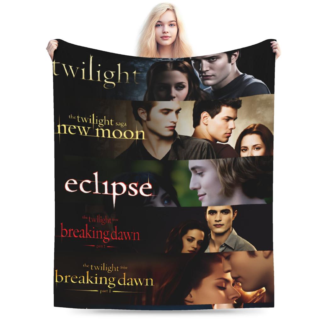 Decor Edward Plush Blanket Boy Girl The Twilight Saga Flannel Throw Blanket For Couch Bed Warm Design Quality Bedspread Gift