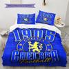 The Blues logo  Pattern Bedding Quilt Set Quilt Cover Pillowcase Home Decoration Birthday Gift (1 * duvet cover + 2 * pillowcase, without core)