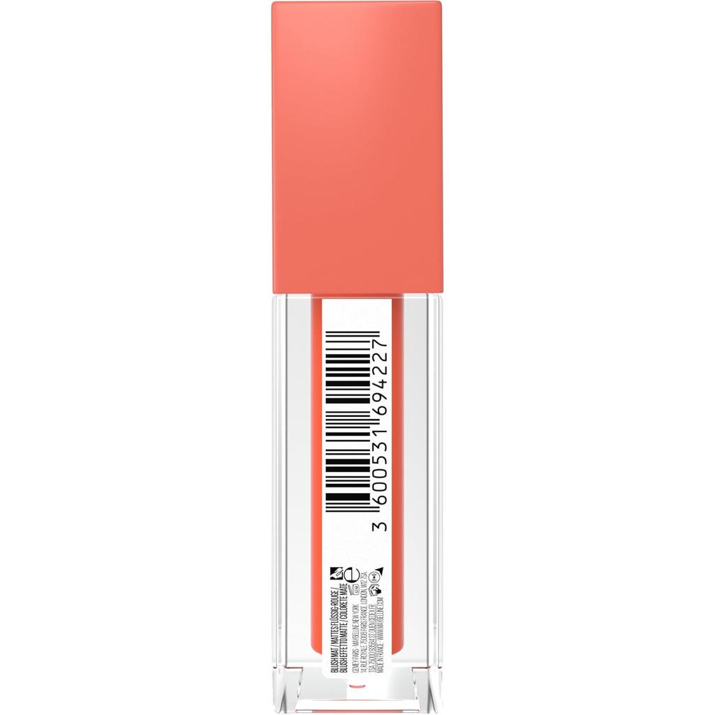 Maybelline New York Sunkisser Hazy Matte Róż do policzków Peachy Quench 34, 12H Płynny kolor do policzków Lekki Blendowalny 4,7ml Opakowanie Dla Promiennego Blasku