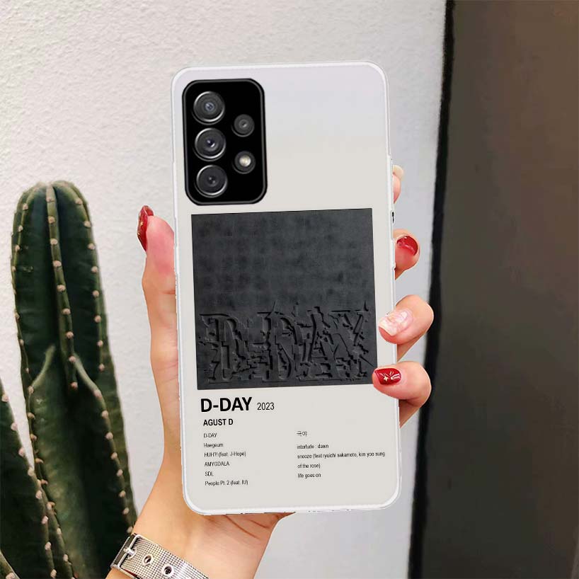 SUGA D-DAYs For Samsung Galaxy A17 A16 A15 A14 A13 A56 A55 A54 A53 Phone Case A36 A35 A34 A33 A26 A25 A24 A23 A05S A04S Galaxy A