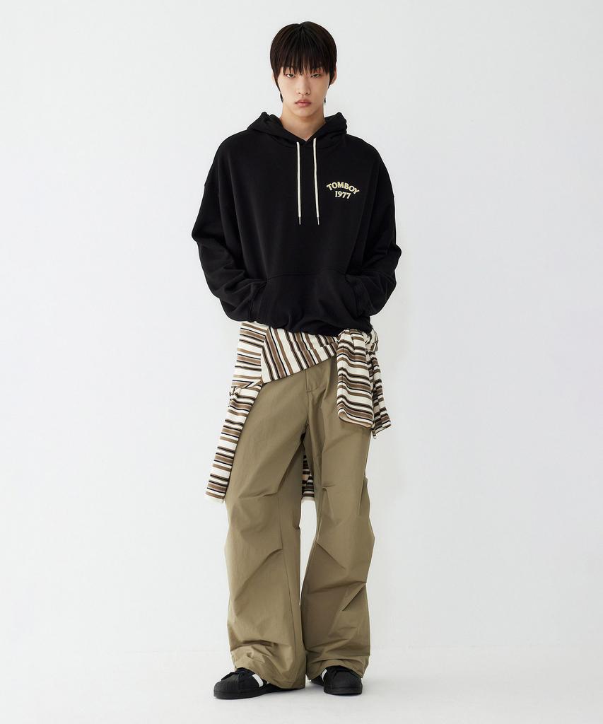 STUDIO TOMBOY [Men] String Detail Hoodie Sweatshirt_Black 91M5322831