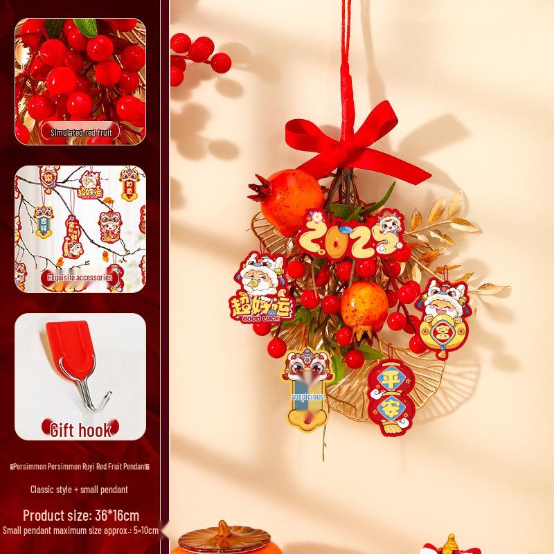 Housewarming Door Hanging: New Home Fortune Fruit String for Indoor Living Room Decor, Adds Birthday Atmosphere