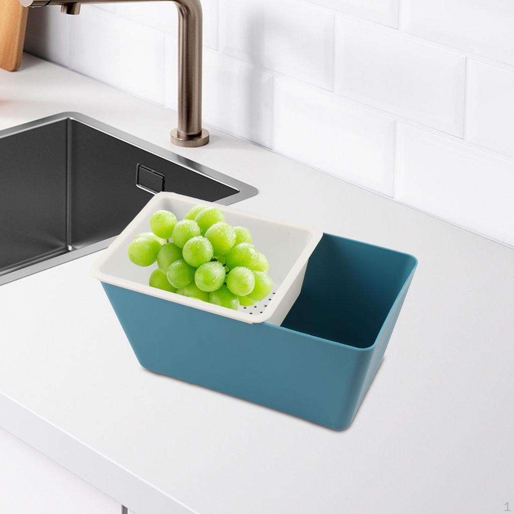 Organisateur de stockage alimentaire Double couche Boîte à snacks Amovible Moderne Fond antidérapant Créatif
