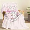 Kawaii Cute E Esther B BunnyS Cartoon Blanket For Soft Throw Blanket for Picnic Bed Sofa Home Bedroom Cozy Warm Comfortable