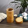 Chinese Style Bamboo Tea Storage Box Hand Carved Tea Canister Lid Seal Kitchen Storage Jars Accessories Spice Box Case Organizer