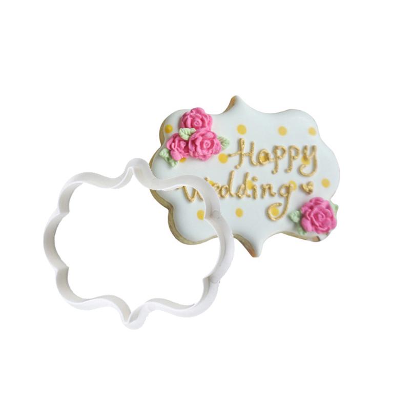 1 buc Vintage placă cadru Cookie Cutter Set Plastic biscuiți mucegai tort decorare instrumente Cookie mucegai