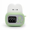 Cute Night Light Rechargeable and Portable Alarm Clock Bread Maker Shape for Bedroom Birthday Gift