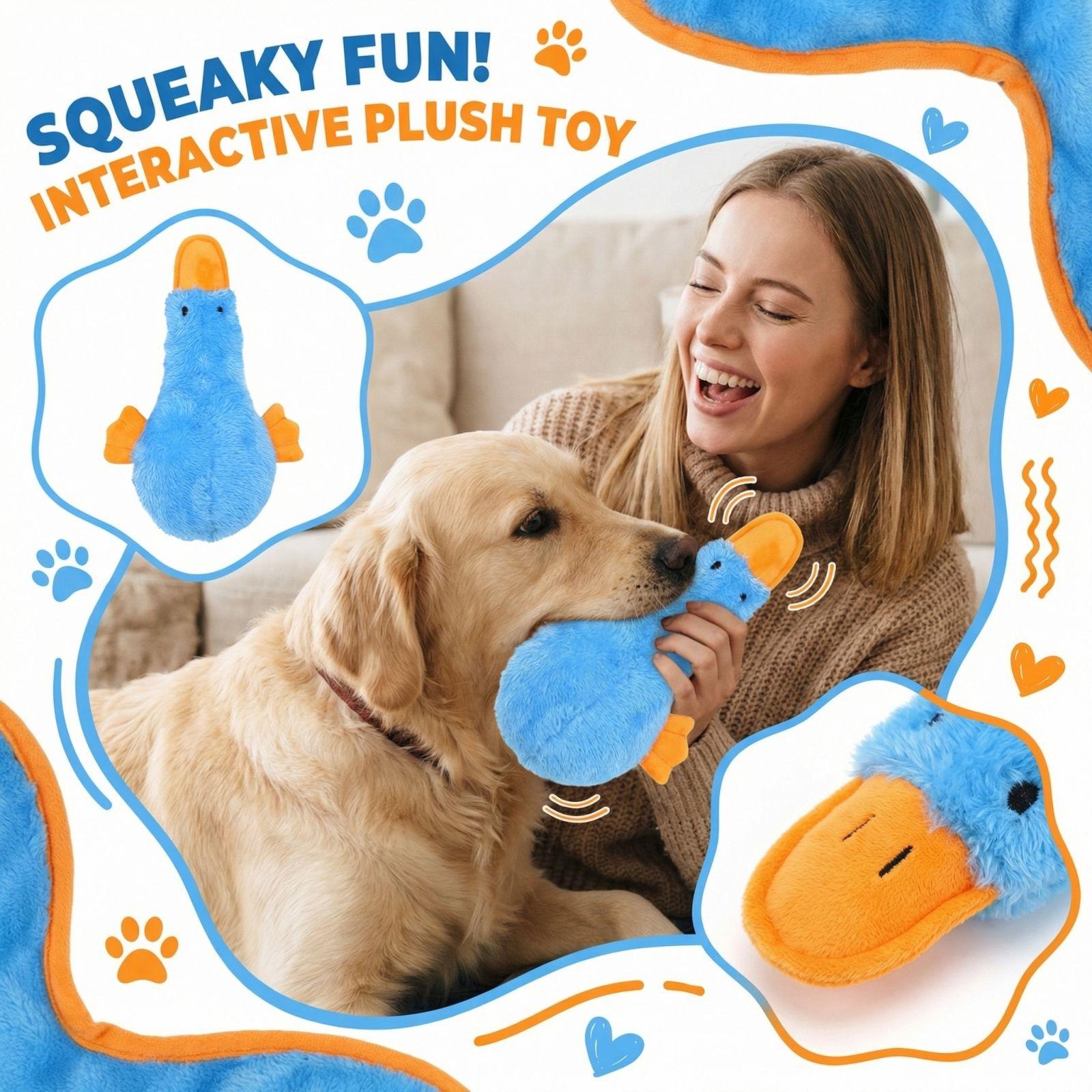 Игрушки для питомцев Мягкая фигурка с озвучкой Устойчивая к жеванию Интерактивная Игрушки с пищащим наполнителем для кошек и собак One Size