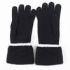 Pristine CHANEL gloves COCO Mark Bicolor Black White wool Women Used