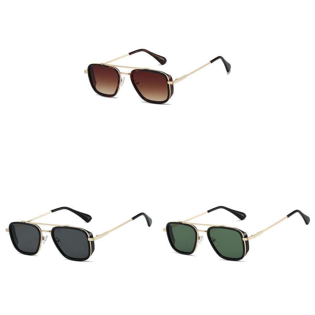 Vintage Punk Square Sunglasses For Men Uv400 Sun Protection Outdoor Fashion Accessory