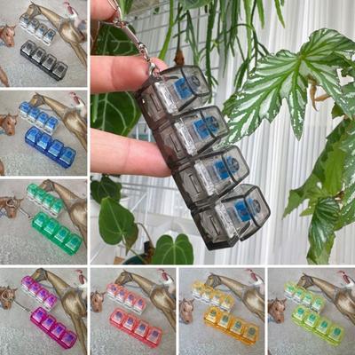 Ciekawy Wisiorek Fidget Clicker Zabawka Klawiatura LED Brelok Odstresowujący Brelok Dla Dorosłych