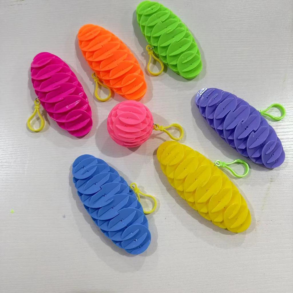 3D Elastic Retractable Radish Deformation Toy Pendant