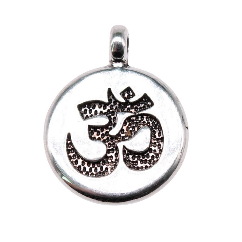 Om Lotus Charms Sports Pendants For Spiritual Yoga Themed Jewelry