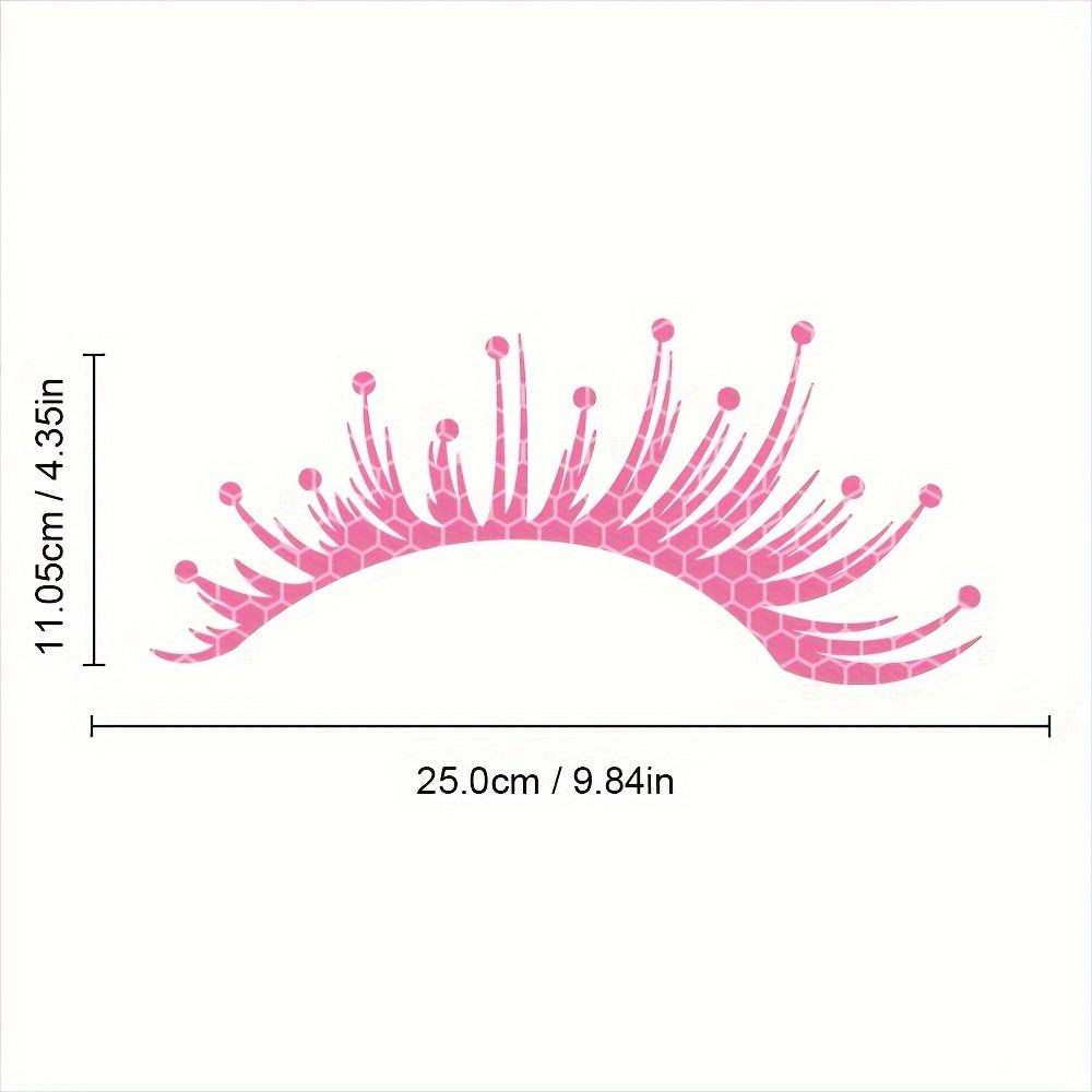 2pcs/1 Set Car Headlights Eyelashes Reflective Car Stickers Truck Light Bumper Night Driving Safety Warning Sign Reflector Decor