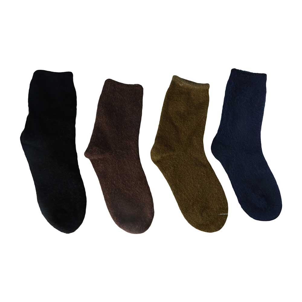 Korean Style Fashion Design Student Women Socks Mink Fur Fleece Socks Floor Socks Mid-Tube Hosiery