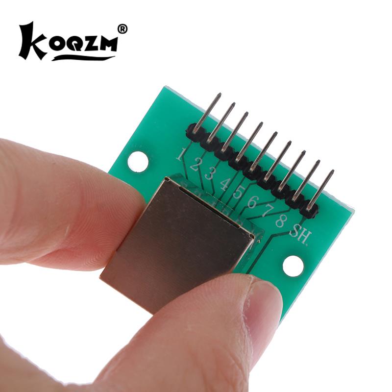 1Pcs RJ45 Adapter Board To XH2.54 Modular Ethernet Connector Adapter Network Interface + Breakout Board + Pin Header