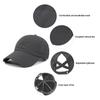 2023 New Ponytail Baseball Cap Summer Women's Adjustable Black Hat Messy Cap Casual Cotton Girl Snapback Mesh Cap