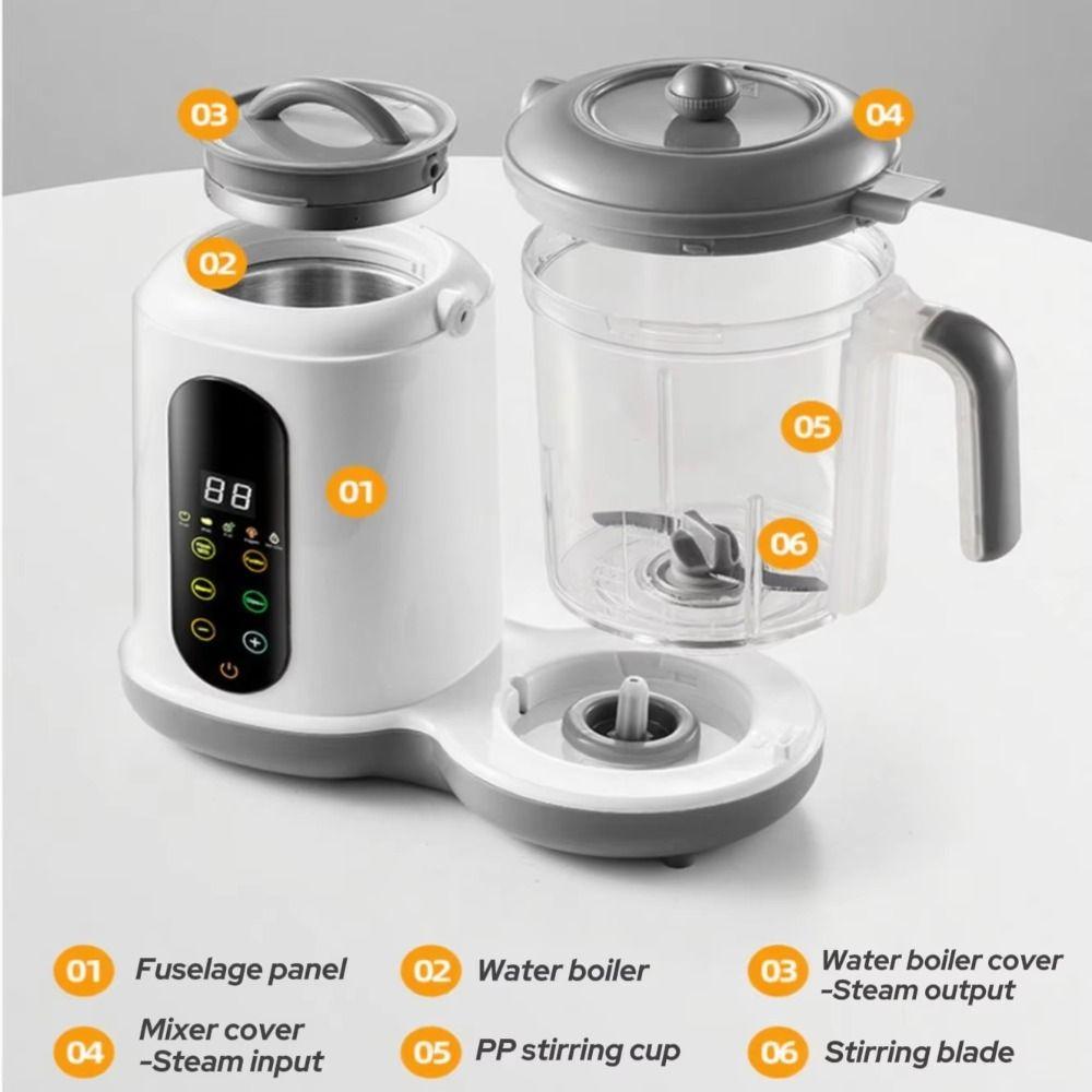 Integrated Timer Baby Food Processor Automatic Steaming Food Mill Machine For Babies