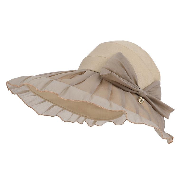 Summer Sun Hat Female Large Brim Foldable Uv Protection Casual Outdoor Accessory