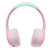 Wireless BT 5.4 headphones FOR children 85 dB microphone foldable pink
