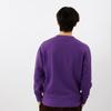 Champion Mikina s dlouhým rukávem a kulatým výstřihem s fleecem a hlubokým pánským logem se skriptem, Fialová, C8-W041Z