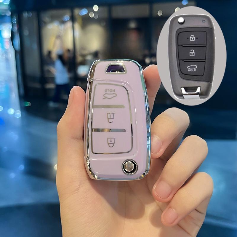 

For Hyundai Sonata Santafe Verna Tucson Celesta Accent Creta Kona Elantra Solaris I30 I35 I40 Ix35 Tpu Car Remote Key Cover Case