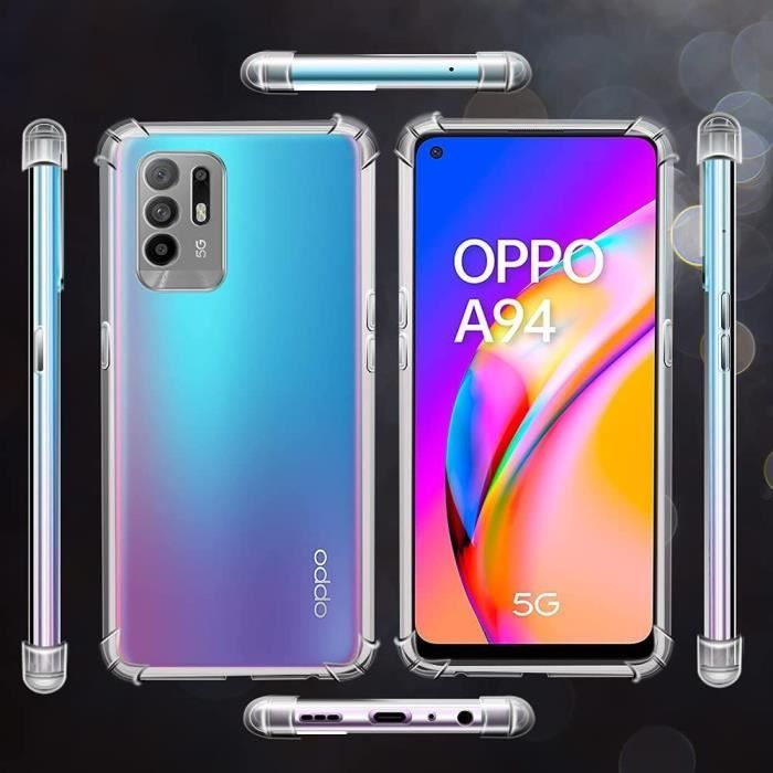 Hülle - OPPO - A94 5G - Silikon Hohe Widerstandsfähigkeit - Transparent - Flexibel