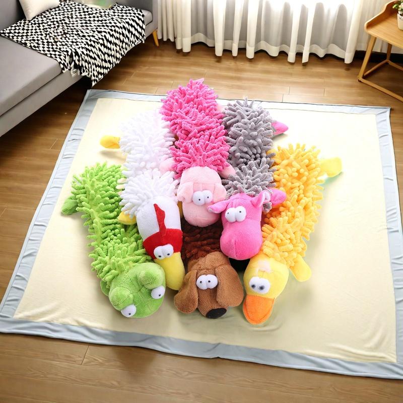 Durable Shaggy Plush Chew Toys for Dogs – Bionics Animal Design Teething Relief & Aggressive Chewer-Safe Dental Care