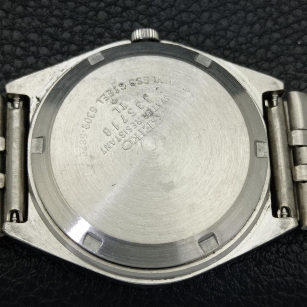 GENUINE VINTAGE SEIKO 5 AUTOMATIC 6309A JAPAN MENS BLUE DIAL WATCH A701621-5 R206c-a701621