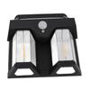 Outdoor Wall Lamp Square 2 Lamps Motion Sensing 3 Modes Solar Powered Waterproof Wall Mounted