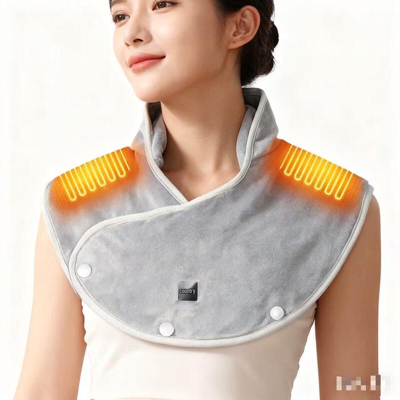 Qiaomeiren Smart Heated Neck and Shoulder Wrap with Massager