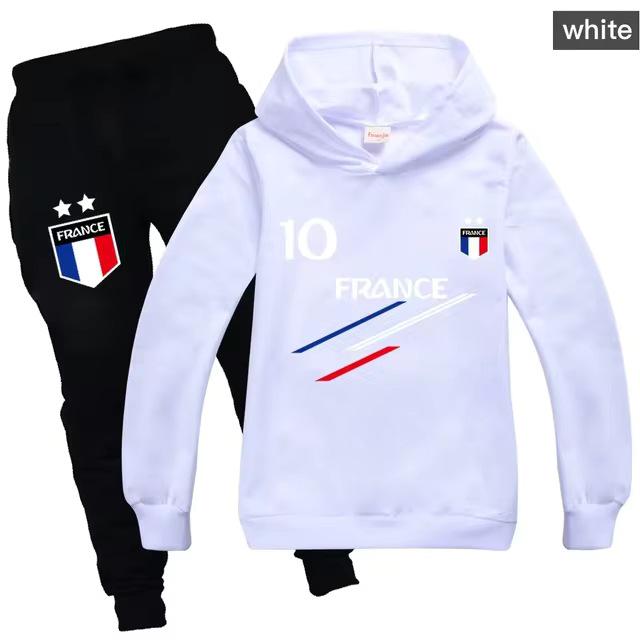 2-Piece French Football Outfit for Boys and Girls, Ages 2-15