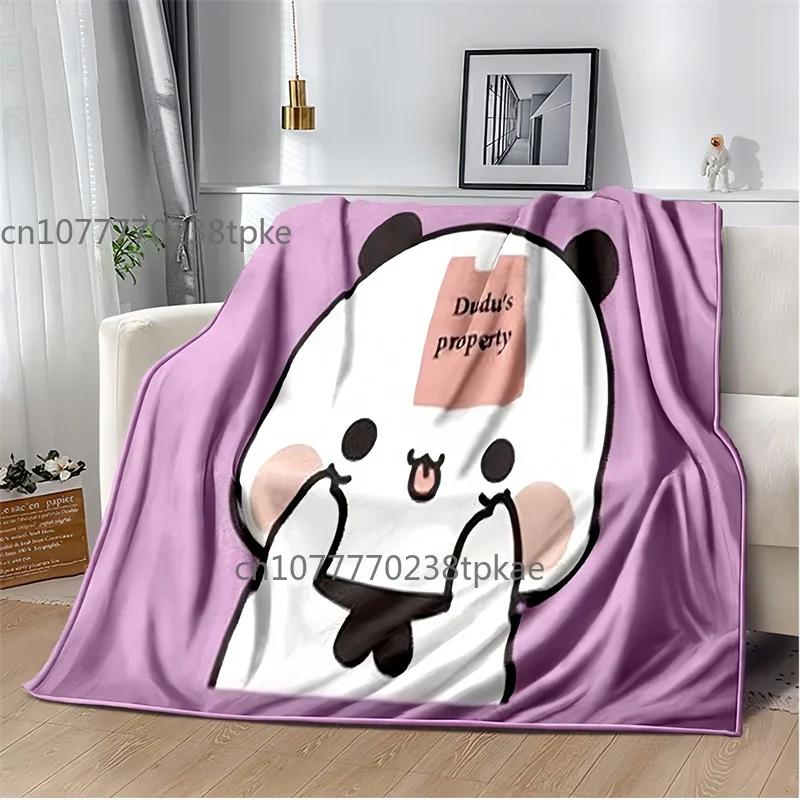 Cute Bubu and Dudu Series Blanket Flannel Cozy Soft Fleece Bedspread Classic Cartoon Blanket,Decke