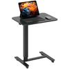 Height-adjustable Standing Desk, 4 Casters, C-shape, 65 X 48 X 70-110 Cm, Black