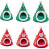 Christmas Tree Cave Bed Tent for Indoor Small to Large Cats Machine Washable Ultra-Soft Cushion Anti-Slip Cave Beds for Indoor Cats