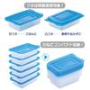 Freezer Storage Containers [Made in Japan, Set of 10] Grooved, for Frozen Rice, Microwaveable, Store in Small Portions with the Lids on | Ideal for Fr