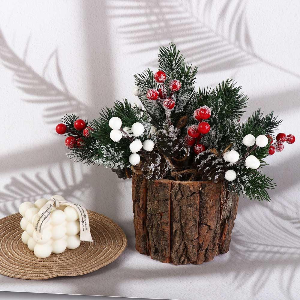 Cosmetic Holder Wooden Bark Pen Holder Multifunctional Stationery Box  Home Office