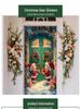 Cross-Border JIT Christmas Door Hanging Tapestry: Festive Decoration for Party and Room