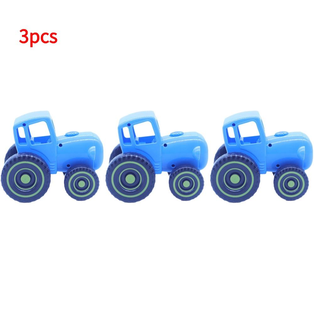 Small Car Blue Mini Toys Farmer Blue Tractor Car Model Early Learning Pull Wire Car Model Toy For Kids 1/2/3/4/5pcs