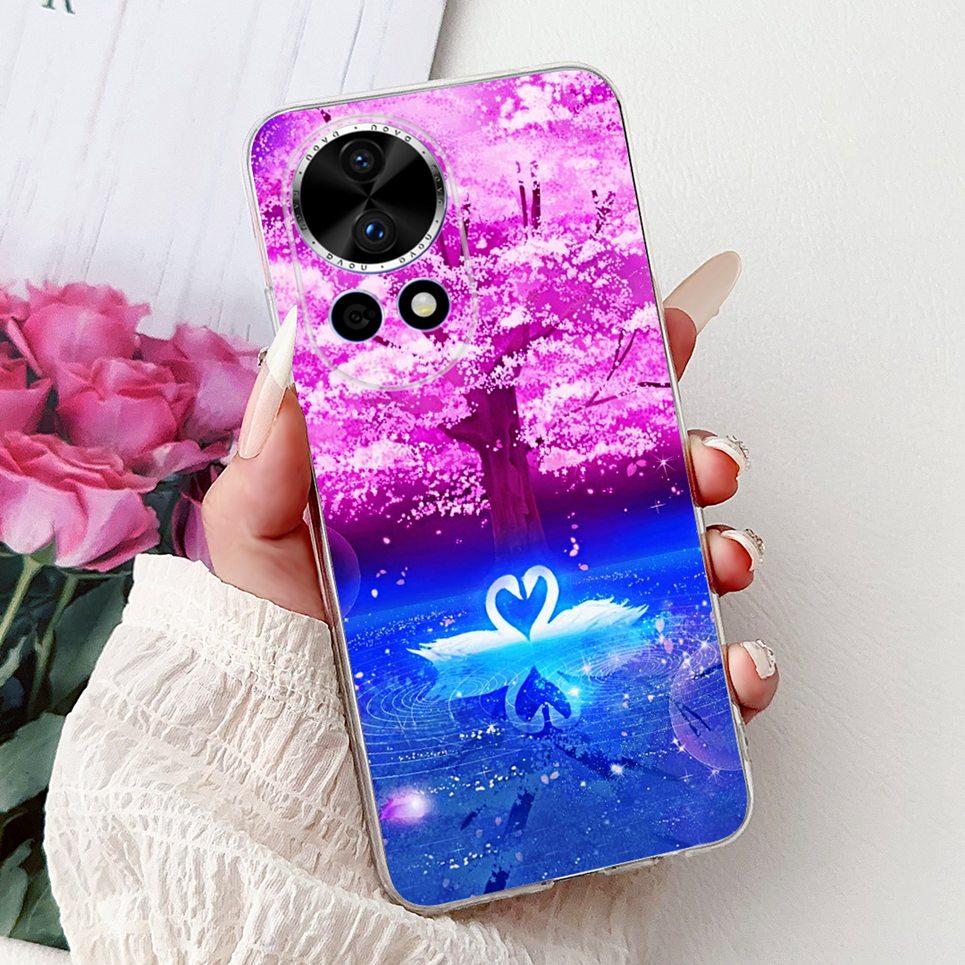 Casing For Huawei Nova 13 12 Phone Case Nova 12i 13i Coque Flower Butterfly Dragon Animals Clear Soft Back Cover Nova13i Shell