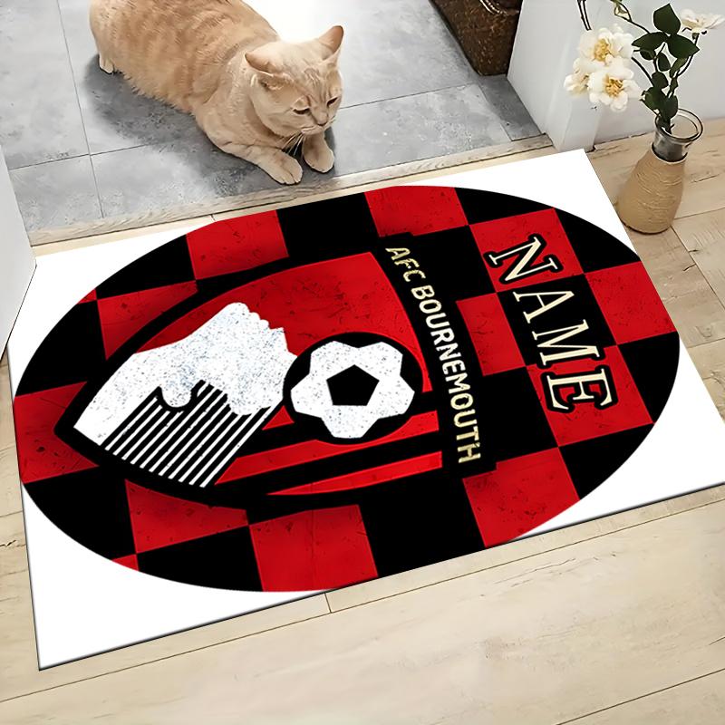Custom Name German Flag Crest Carpet Rug Customizable Soft Washable Anti-Slip Home Living Room Sofa Mats Personalized Rug. 0909192