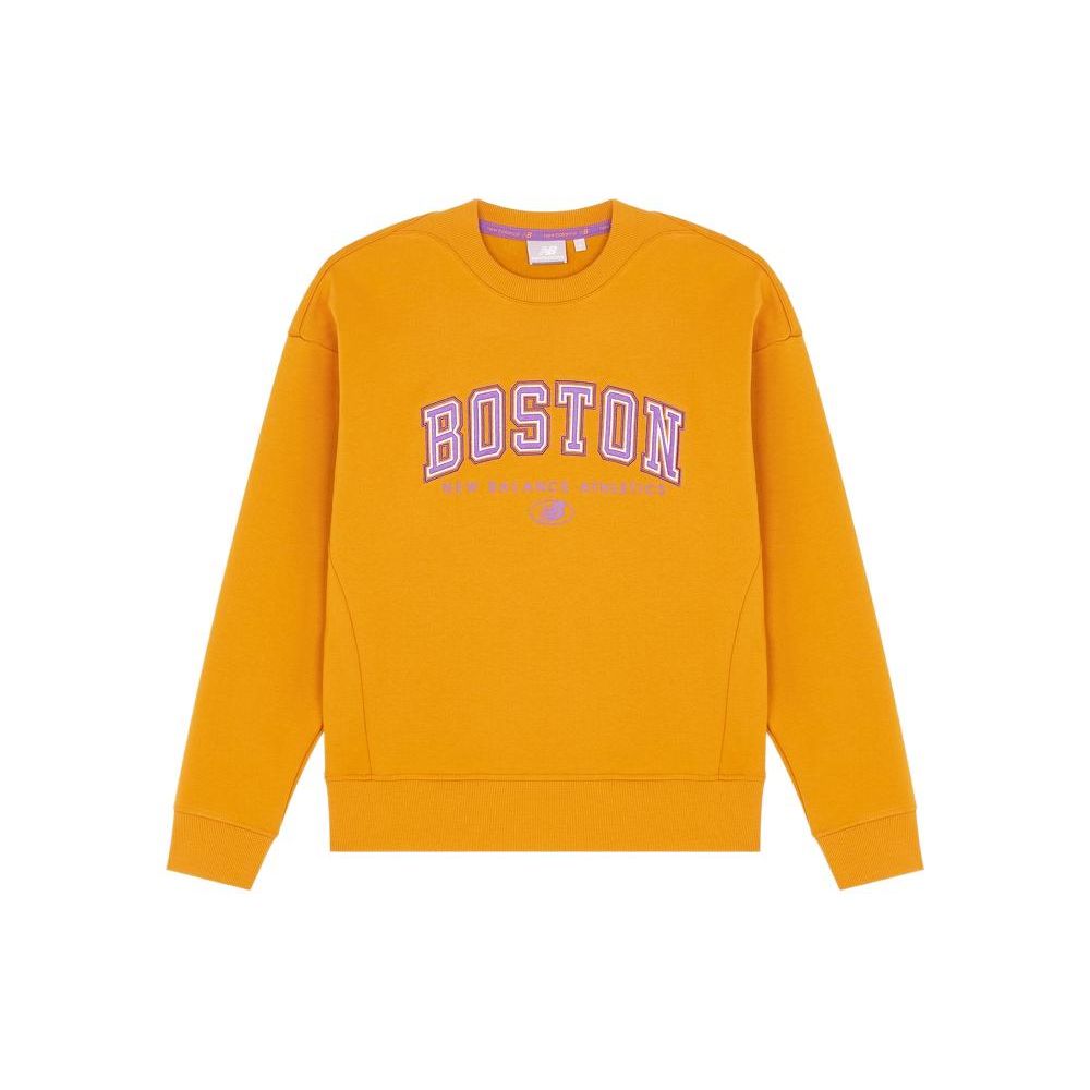 

New Balance Повседневная спортивная толстовка с круглым вырезом с длинными рукавами Женские топы Оранжевый 5CC17102-ORG