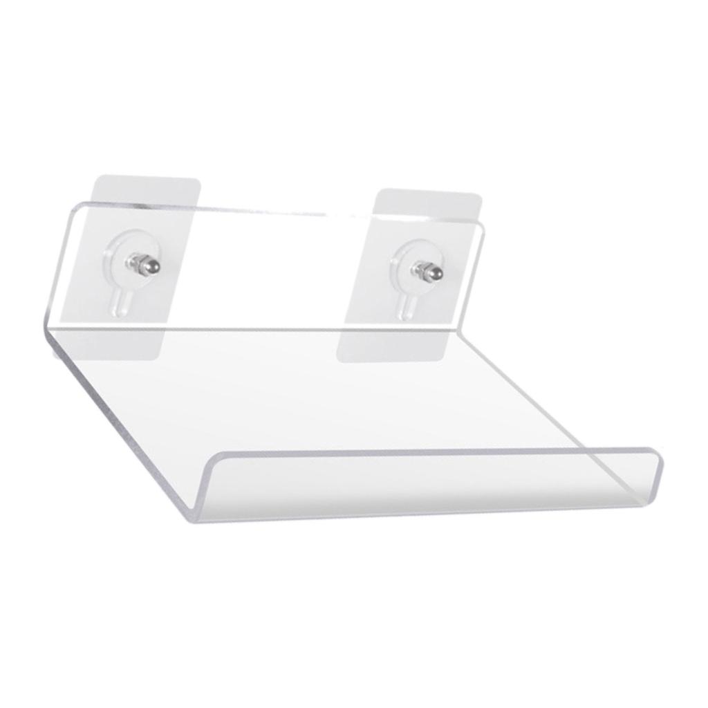 Acryl Aufbewahrungsregal Wandmontierter Organizer Transparentes Schweberegal Ohne Bohren Organisation für Badezimmer Küche