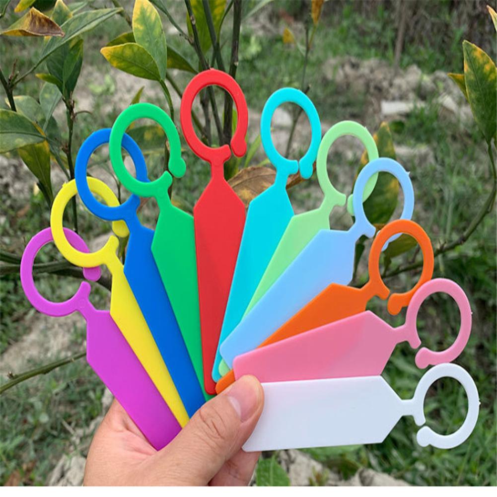 100pcs Plant Tagging Fruit Tag Plastic Hanging Plant Tag Nursery Garden Label Pot Marker