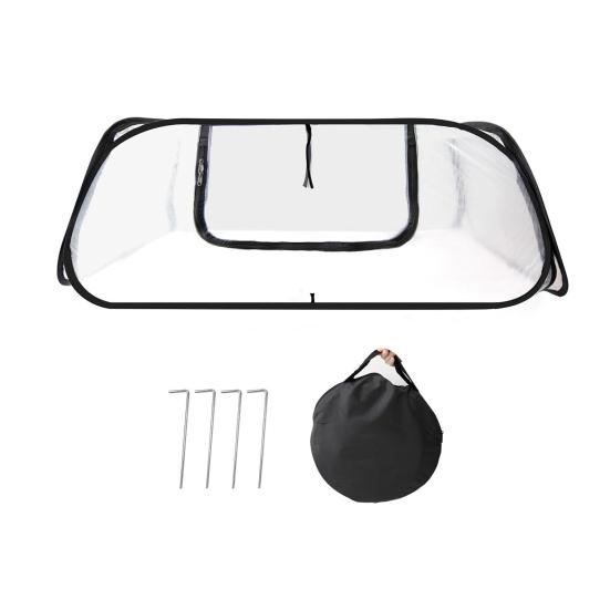 Yousheng Collapsible Plant Greenhouse Plants Pop-Up Mesh Cover with Side Window Planter Box Protector Cage for Raised Beds Fruits Vegetable Rows