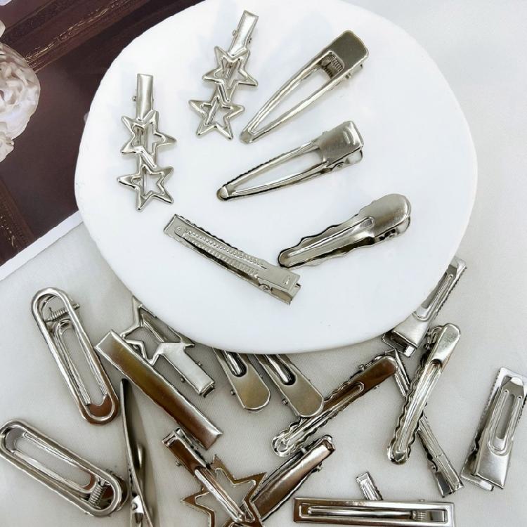 24Pieces Star Hair Clip Japanese 2000s Hairpin Side Barrette Anime Duckbill Clip Female Hair Shaping Decoration for Daily