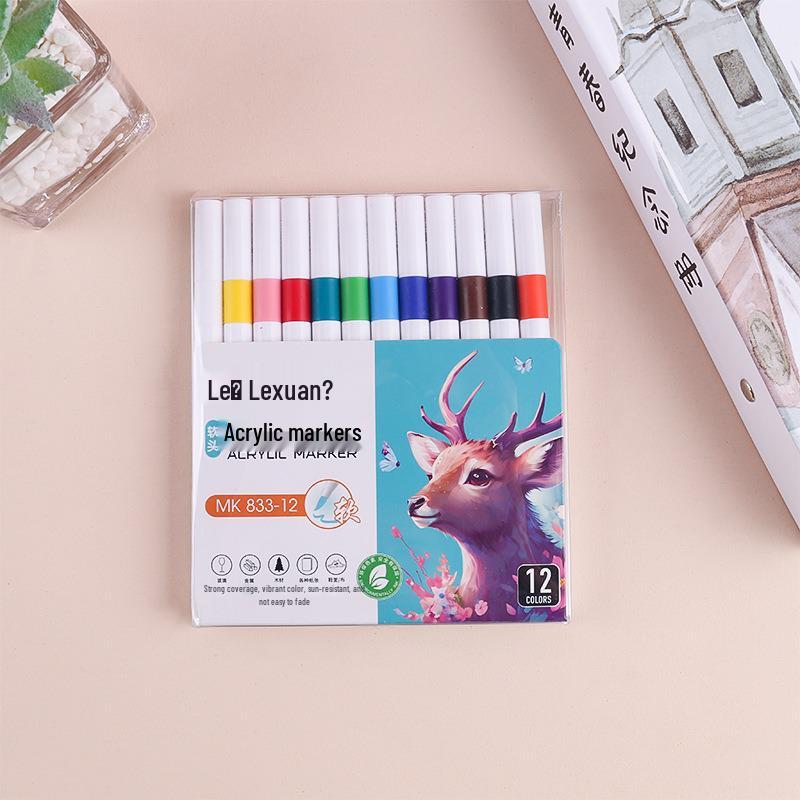 

Набор непрозрачных акриловых маркеров на водной основе для детского DIY-рисования - Быстросохнущие и красочные