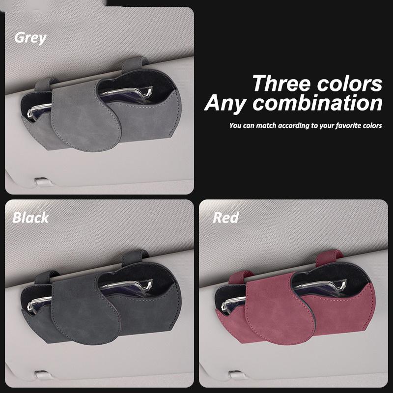 Car Badge Sunglasses Clips Glasses Holder Car Sun Visor Glasses Box For Mercedes Benz W212 W213 W205 W177 W247 W176 CLS CLA CLK