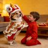 Costume Lion Dance Dog And Cat Spring Festival Dog Costume Chinese New Year Role Play Puppy Pet Chihuahua Puppy Costume